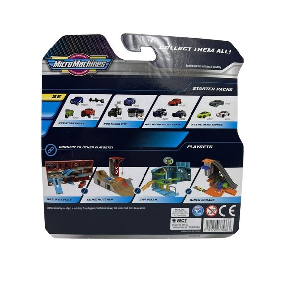 Micro Machines Stunt Pack Series 2 #05 Motorcycle Hognose Adventure Truck New - Picture 2 of 12